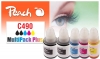 321337 - Peach Spar Pack Plus Tintenpatronen, kompatibel zu GI-490 Canon